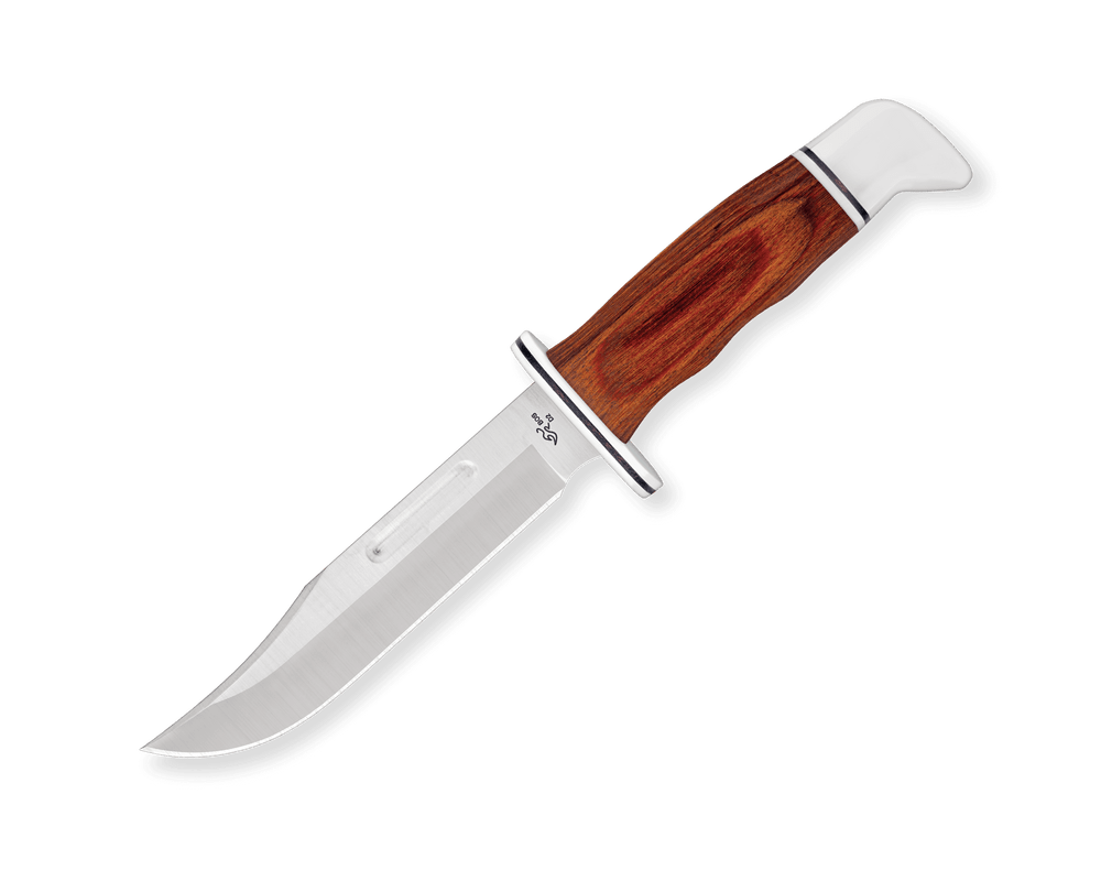 Buck 119 Special Cocobolo Wood Satin Clip Point D2