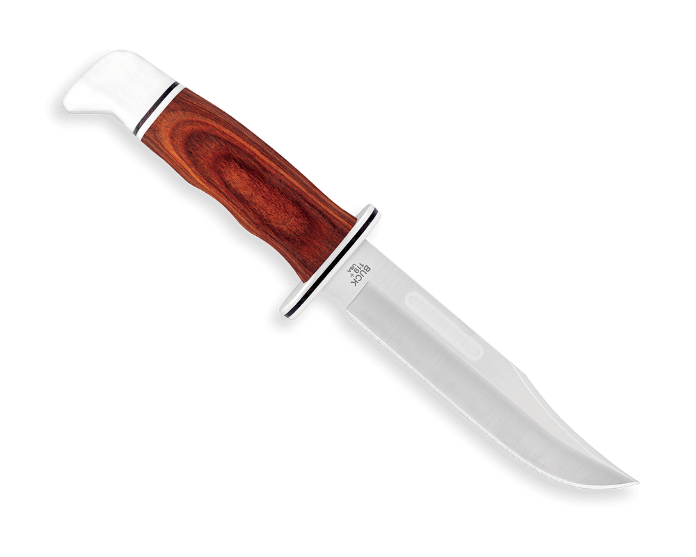 Buck 119 Special Cocobolo Wood Satin Clip Point D2