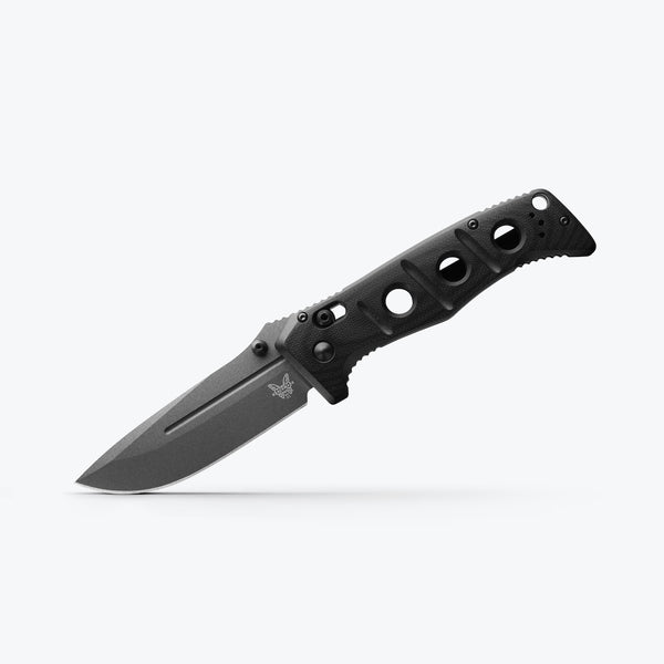 Benchmade Adamas ®| Black G10 | Drop-point Tungsten Gray Cerakote CPM-Cru-Wear