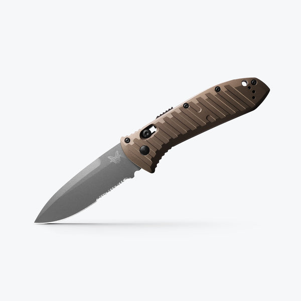 Benchmade Auto Presidio® II | Dark Earth Aluminum Tactical Gray Cerakote CPM-M4