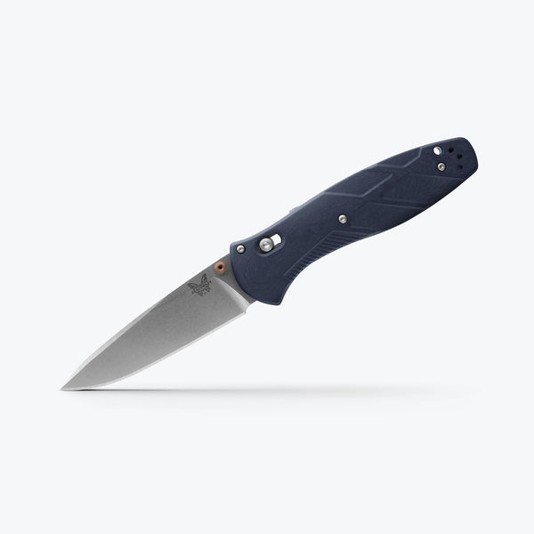 Benchmade Barrage® | Blue Canyon | Drop-Point Stonewash Polish CPM-S30V