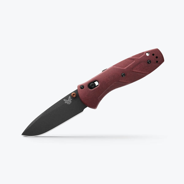 Benchmade Mini Barrage® | Redstone | Drop-Point Black Cerakote Cobalt CPM-S30V