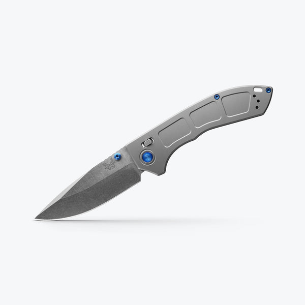 Benchmade Narrows™ | Gray Titanium | Drop-point Stonewash M390