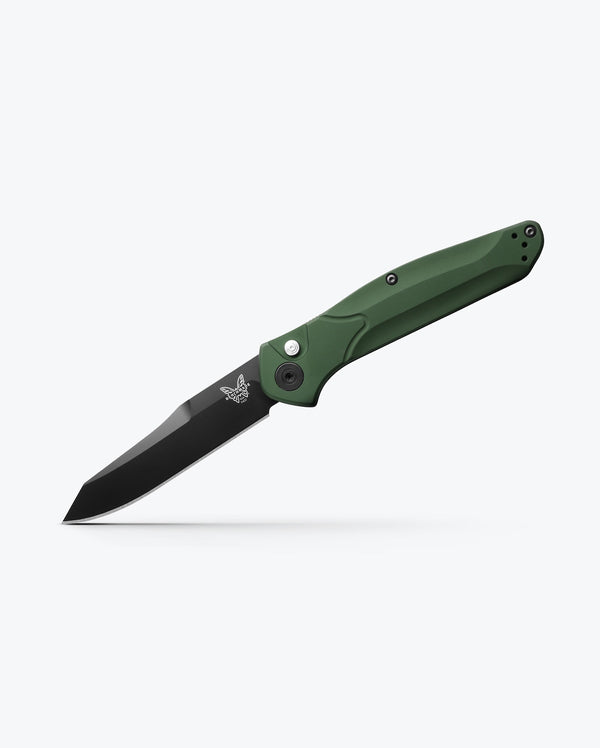 Benchmade 9400BK Auto Osborne | Green Aluminum Black Cerakote CPM-S30V