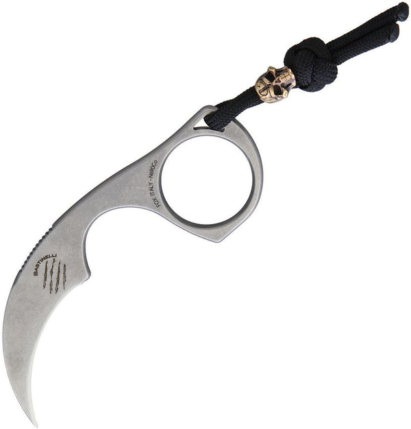 Bastinelli Creations Diagnostic Karambit Stonewash Bohler N690