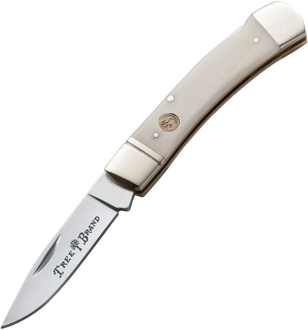 Boker Gentleman's Lockback White Smooth Bone Satin D2