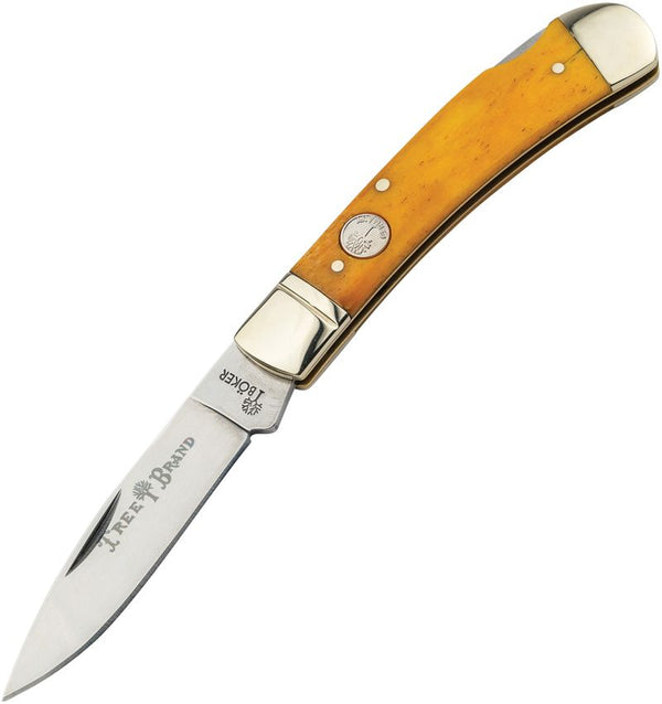 Boker Gentleman's Lockback Yellow Smooth Bone Satin D2