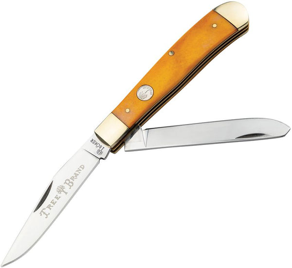 Boker Trapper Yellow Bone