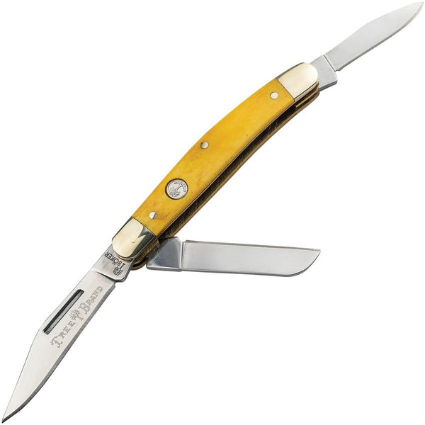 Boker Lg Stockman Smooth Yellow