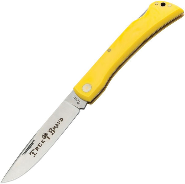 Boker Lg Rangebuster Yellow Delrin Satin D2