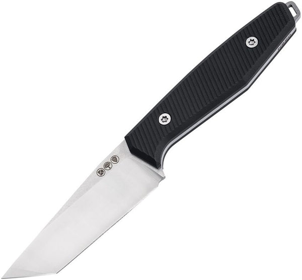 Boker AK1 Fixed Blade Black G10 American Tanto Satin Bohler N690