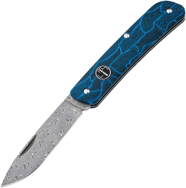 Boker Plus Tech Tool Blue & Black G10 Damascus