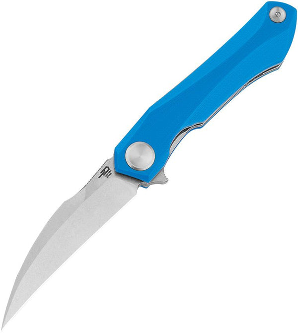 Bestech Knives Ivy Linerlock Blue G10 Stonewash 14C28N Sandvik