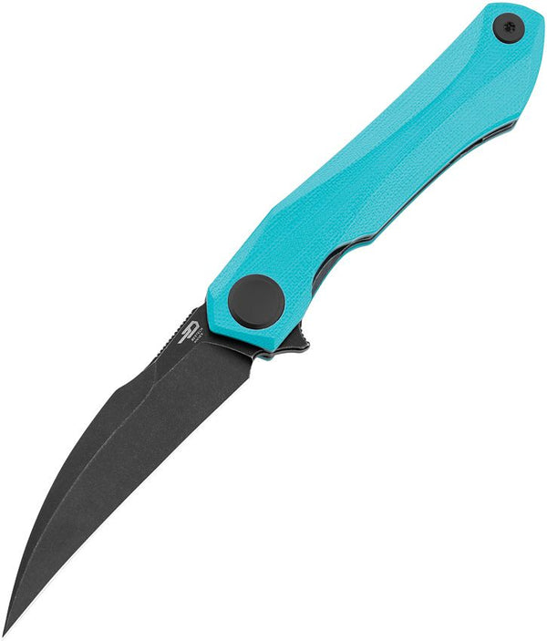 Bestech Knives Ivy Linerlock Teal G10 Black Stonewash 14C28N Sandvik