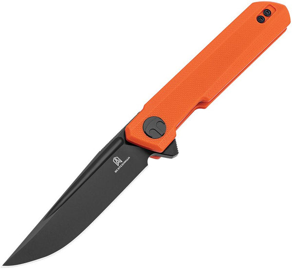 Bestech Knives Bestechman Mini Dundee Orange G10 Black PVD Coated D2