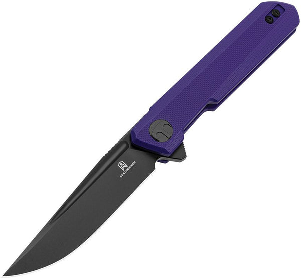 Bestech Knives Bestechman Mini Dundee Purple G10 Black PVD Coated D2