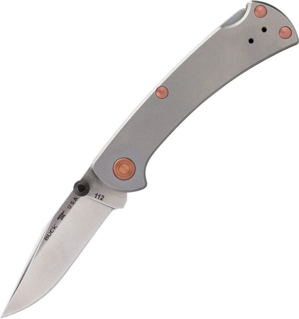 Buck 112 Slim Pro TRX Lockback Bead Blast Titanium Satin S45VN Limited Edition 2024