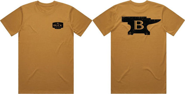 Buck Anvil T-Shirt Camel XL