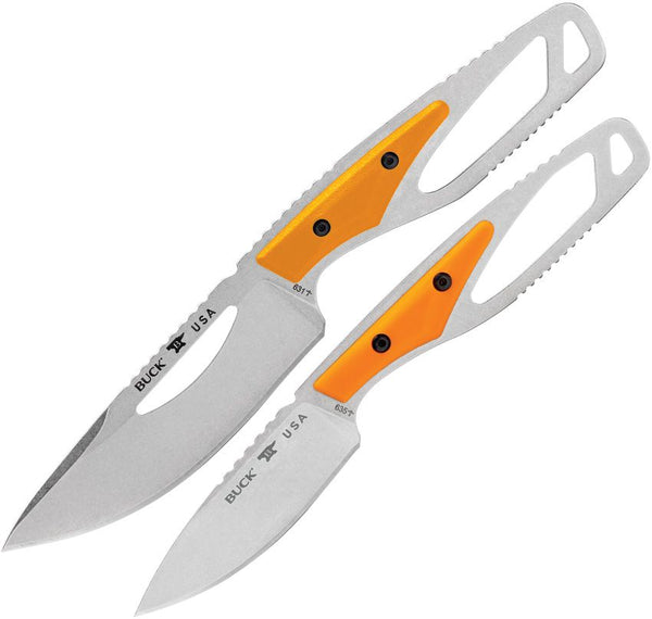 Buck Paklite Field Kit Orange GFN Stonewash 420HC