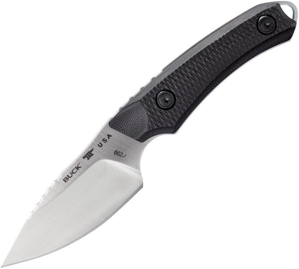 Buck Alpha Scout Elite Black G10 Satin Drop Point MagnaCut
