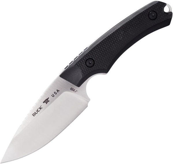 Buck Alpha Hunter Elite Black G10 Satin Drop Point MagnaCut