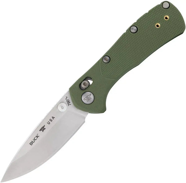 Buck Mini Range Pro Green GFN Satin Drop Point 154CM