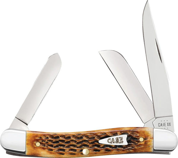 Case Cutlery Med Stockman Burnt Amber