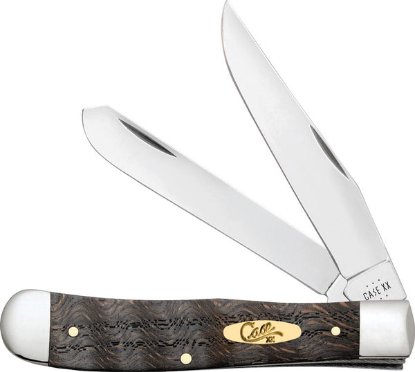 Case Cutlery Trapper Black Curly Oak