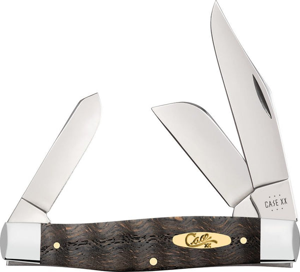 Case Cutlery Stockman Black Curly Oak