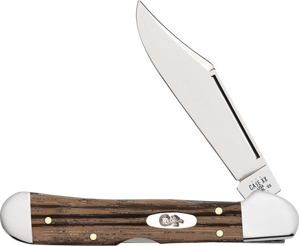 Case Cutlery Mini Copperlock Zebra Wood