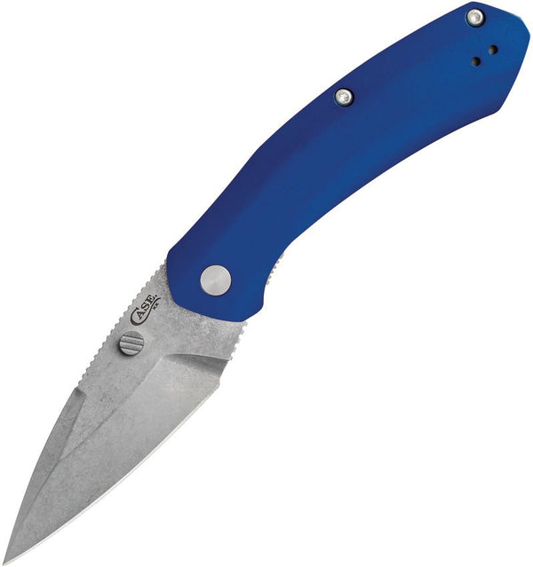 Case Cutlery Westline Linerlock Blue Aluminum Stonewash S35VN