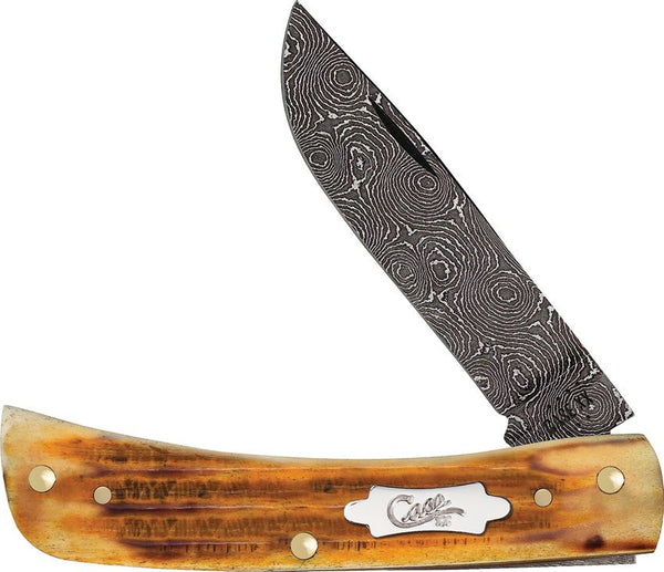 Case Cutlery Sod Buster Jr Damascus Burnt G