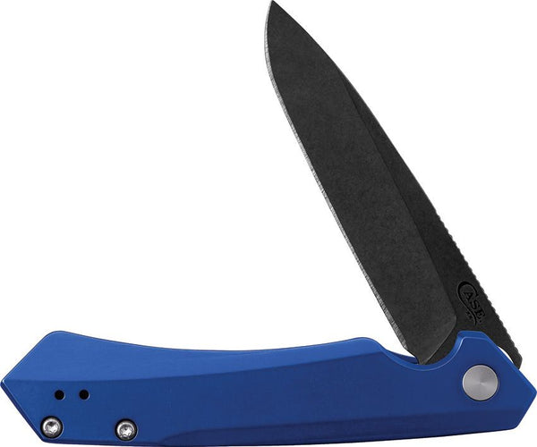 Case Cutlery Kinzua Framelock Blue Anodized Aluminum Black Stonewash S35VN