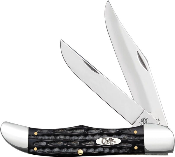 Case Cutlery Folding Hunter Jigged Buffalo Horn Mirror BH265 SS