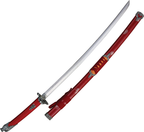 Dragon Katana Red Snakeskin_0