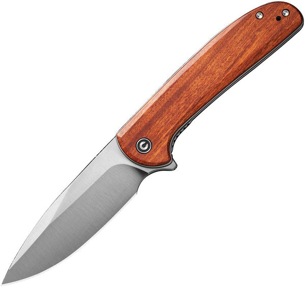 Civivi Primitrox Liner Lock Guibourtia Wood Satin Finished Drop Point Nitro-V