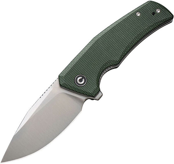 Civivi Regulatron Liner Lock Green Micarta Satin Drop Point Nitro-V