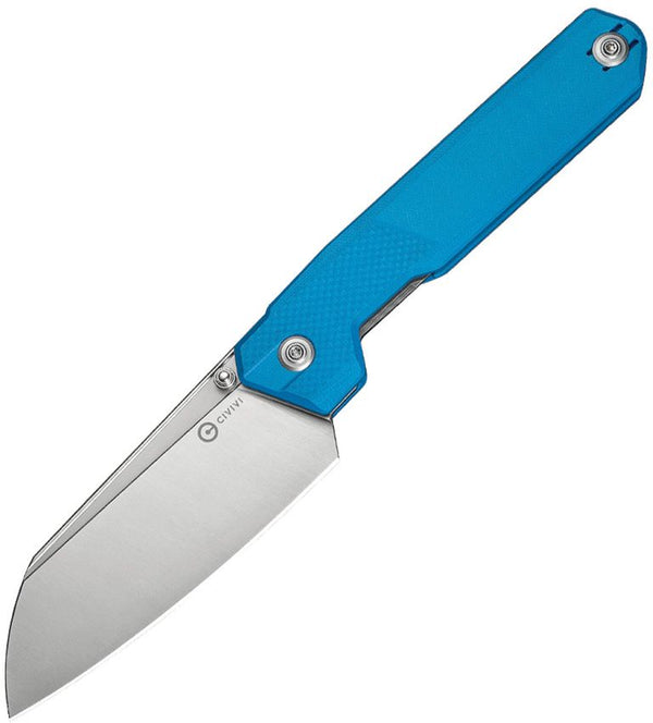 Civivi Hid Nested Linerlock Blue G10 Satin Reverse Tanto 14C28N