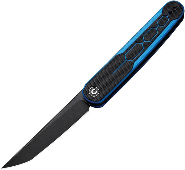 Civivi KwaiQ Linerlock Blue / Black G10 Black Stonewashed Tanto Nitro-V