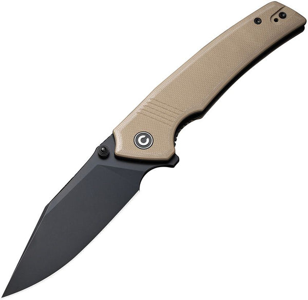 Civivi Tranquil Liner Lock Tan G10 Black Clip Point 14C28N