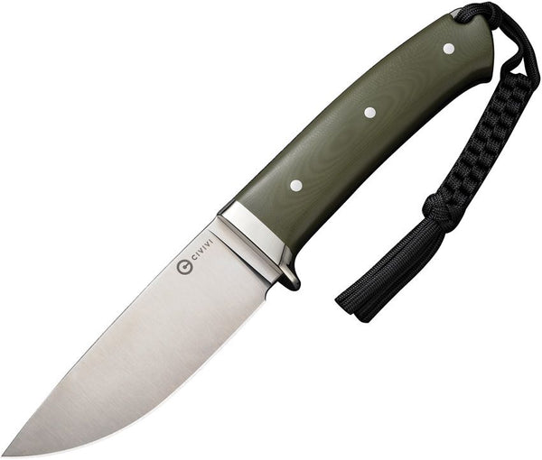 Civivi Cloud Peak Green G10 Satin Drop Point Nitro-V