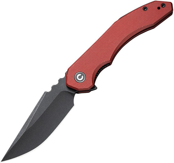 Civivi Bluetick Nested Liner Lock Burgundy G10 Black Stonewashed Drop Point 14C28N