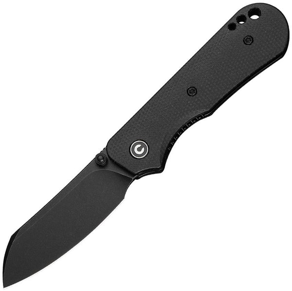 Civivi Crabby Linerlock Blackout Canvas Micarta Stonewashed Sheepsfoot 14C28N