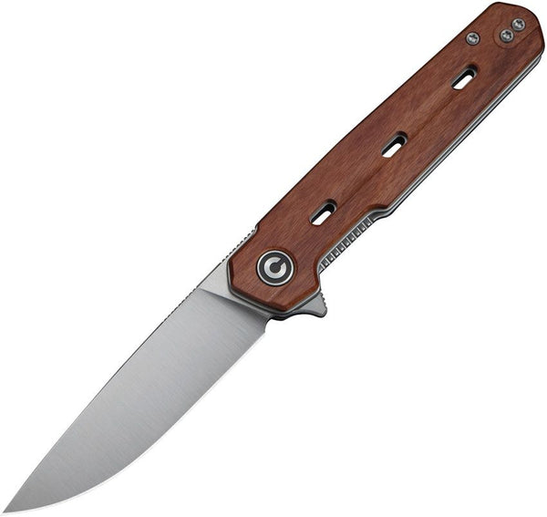 Civivi Navo Liner Lock Guibourtia Wood Satin Drop Point Nitro-V