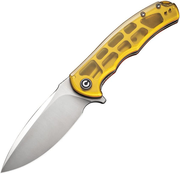 Civivi Praxis Liner Lock Polished Ultem Satin Drop Point 9Cr18MoV