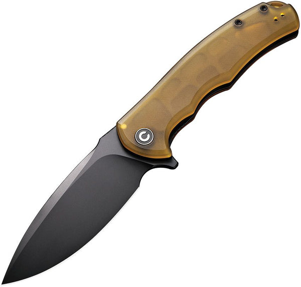 Civivi Praxis Liner Lock Polished Ultem Black Drop Point 9Cr18MoV