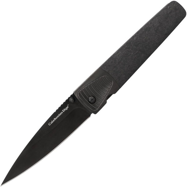 Cold Steel Caledonian Edge Linerlock Carbon Fiber Black Spear Point PVD Coated CPM-20CV