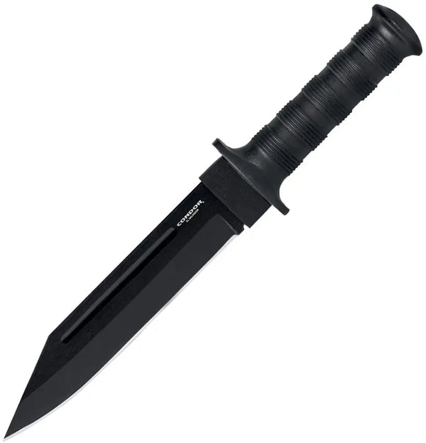 Condor Darksaxon Knife Black Polypropylene Coated 1075HC