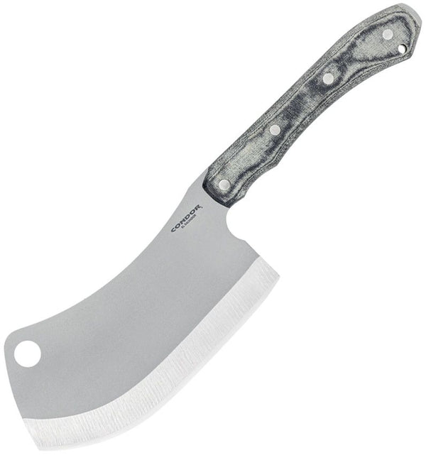 Condor K-Night Cleaver Black Canvas Micarta Blasted Satin 1075HC