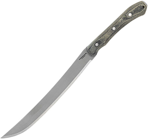 Condor K-Night Machete Black Canvas Micarta Satin Blasted 1075HC